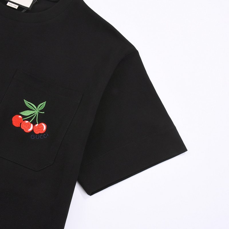 Футболка Gucci Cherries "Black" фото № 5