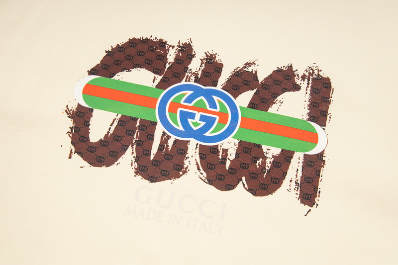 Рубашка Gucci Graffity Logo "Beige" фото № 3