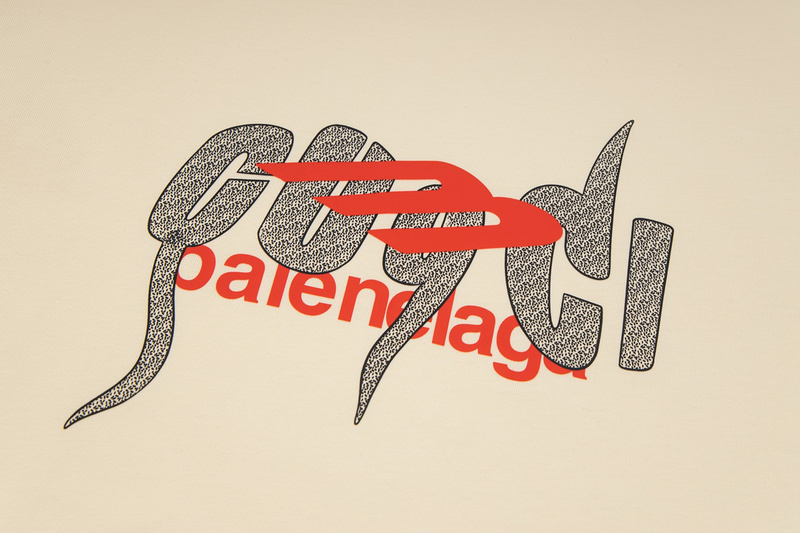 Футболка Gucci Gucci Palenelaga Logo "Beige" фото № 4