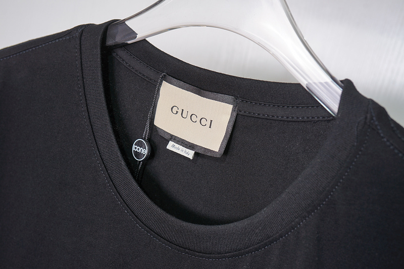 Футболка Gucci Exquisite Shining Inscription "Black" фото № 3