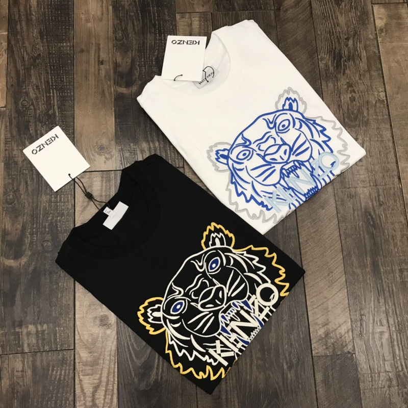 Футболка Kenzo Big Tiger Head "White" фото № 2