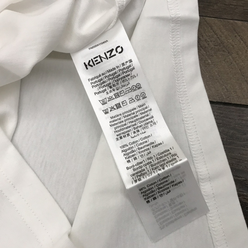 Футболка Kenzo Big Tiger Head "White" фото № 4