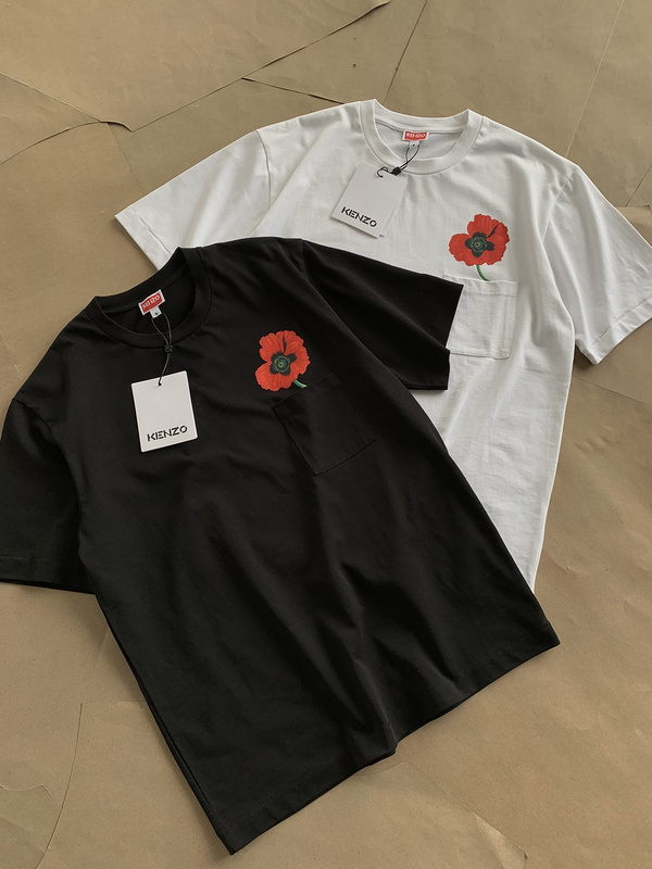 Футболка Kenzo Chest Poppy "Black" фото № 3
