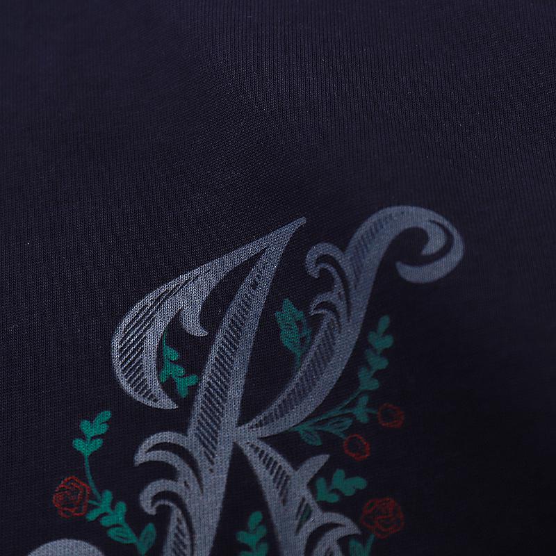 Футболка Kith Floral K "Black" фото № 4