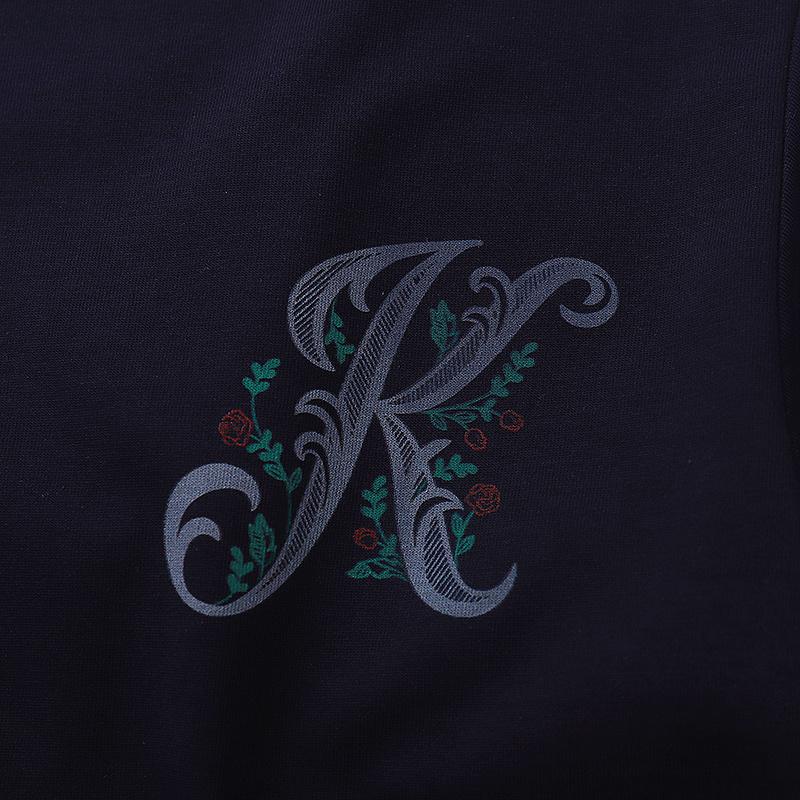 Футболка Kith Floral K "Black" фото № 3