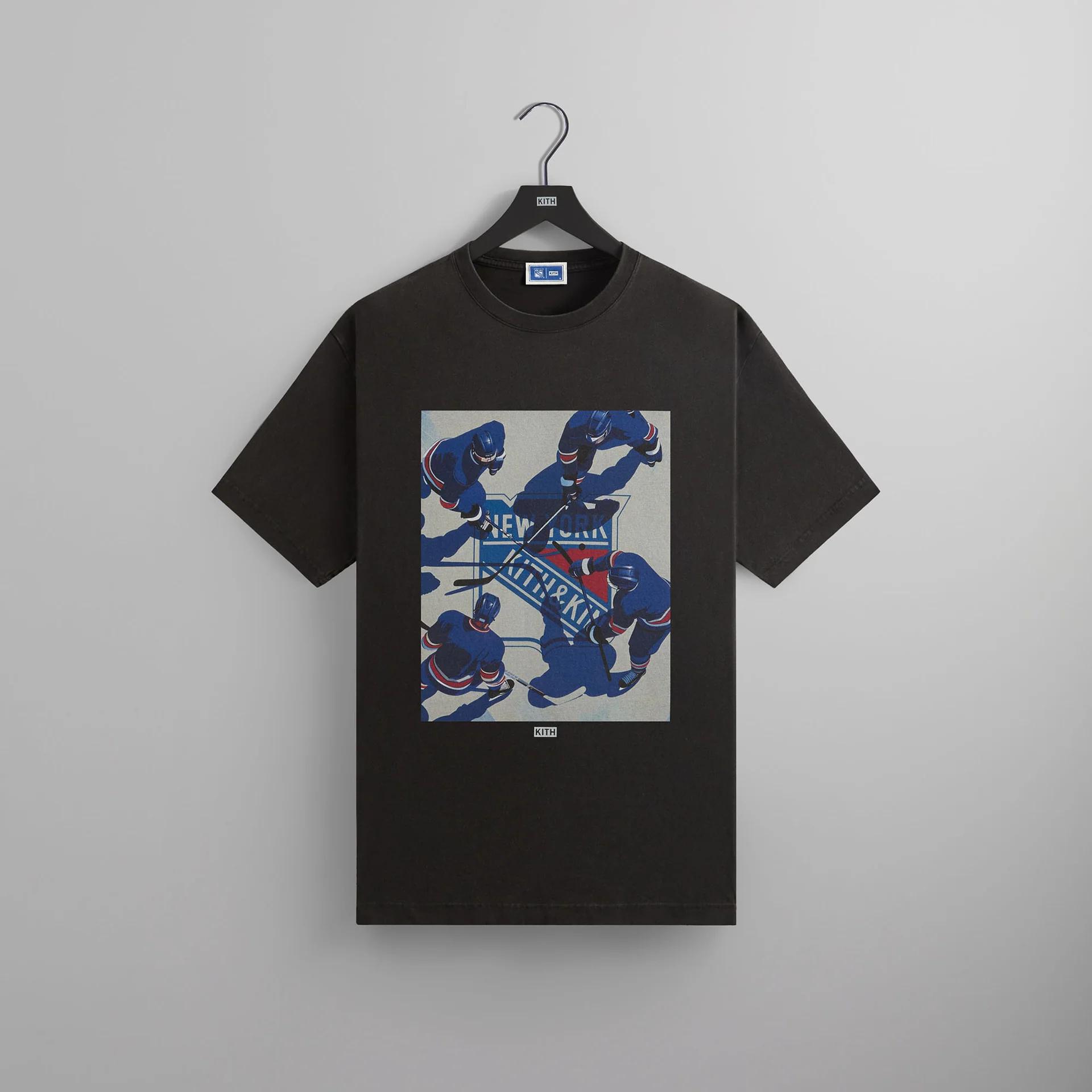 Футболка Kith New York Rangers "Black" фото № 2