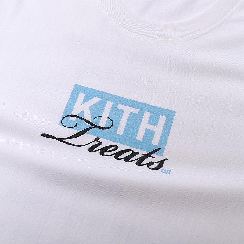 Футболка Kith Logo Treats Blue "White" фото № 4