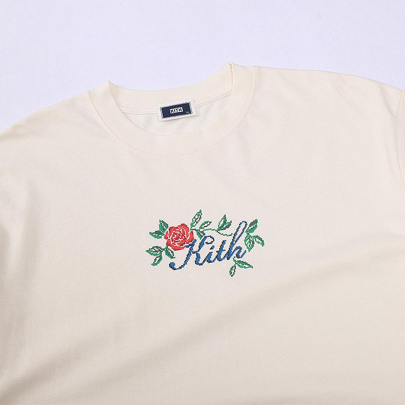 Футболка Kith Rose "Cream" фото № 3