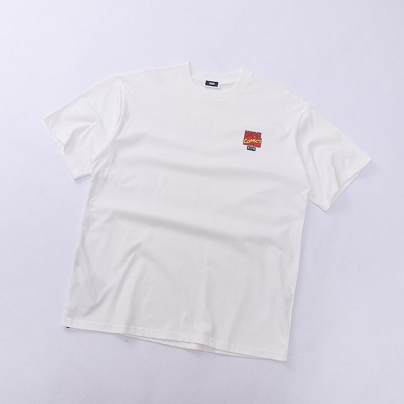 Футболка Kith Marvel Comics Logo "White" фото № 2