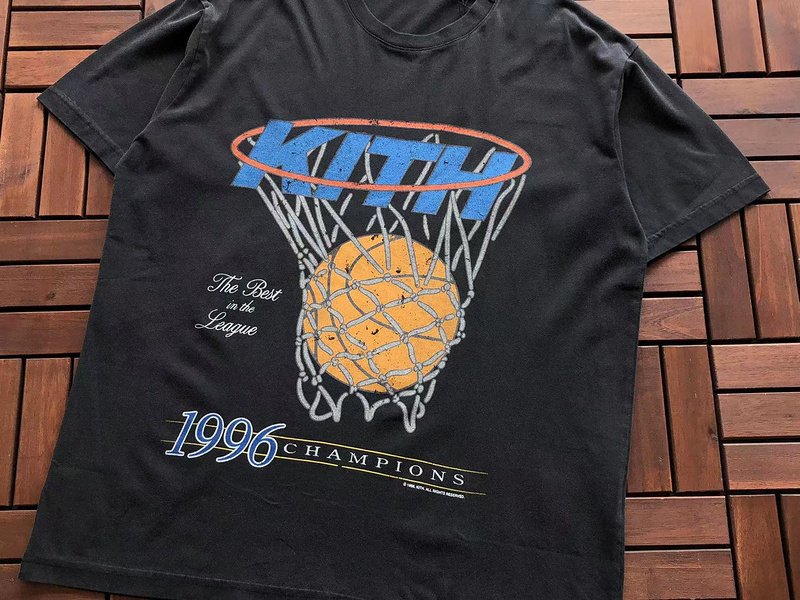 Футболка Kith Basketball Print "Black" фото № 2