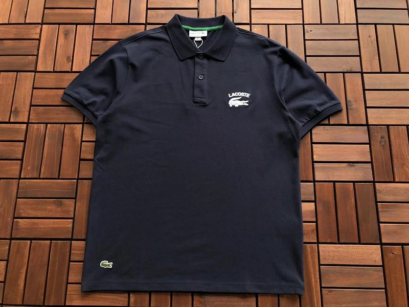 Поло Lacoste Lettering And Small Logo "Gray" фото № 5