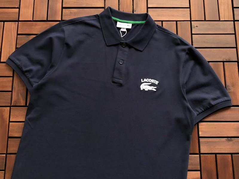 Поло Lacoste Lettering And Small Logo "Gray" фото № 2