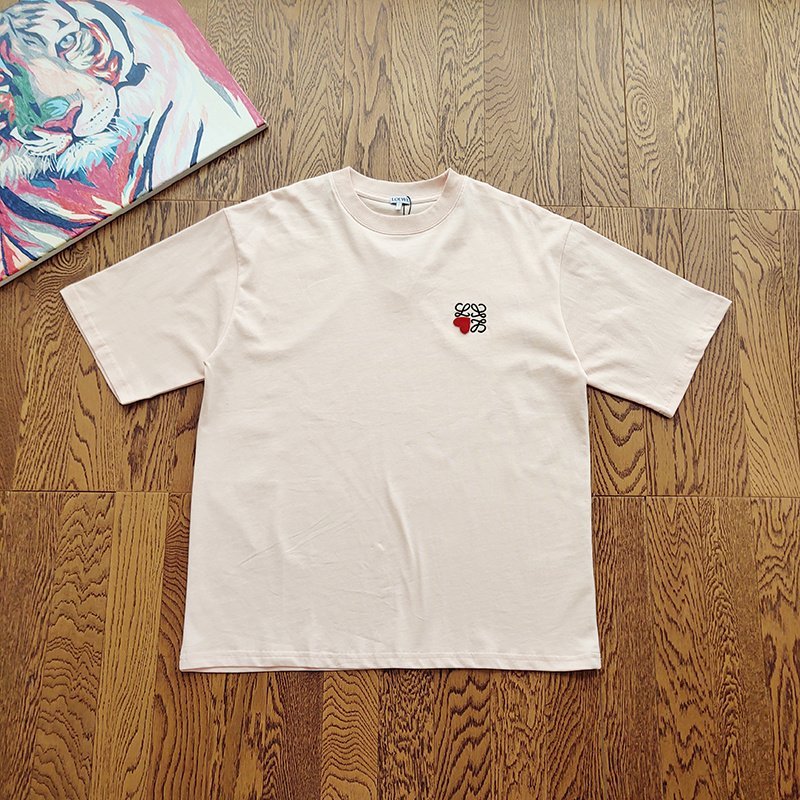 Футболка Loewe Soft Heart Logo "Pink" фото № 7