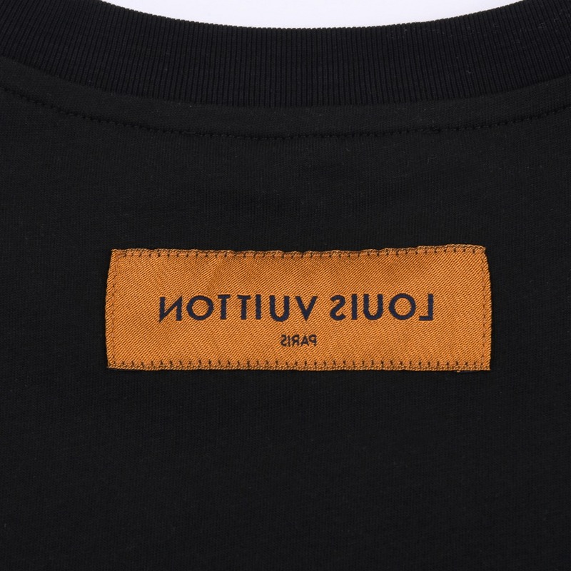 Футболка Louis Vuitton Rainbow Color Logo "Black" фото № 6