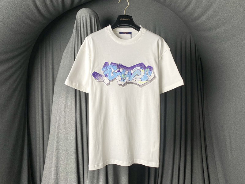 Футболка Louis Vuitton Graffiti "White" фото № 2