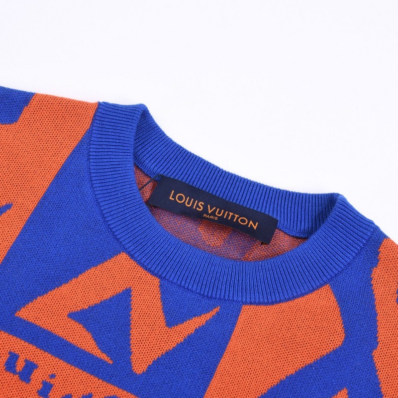 Футболка Louis Vuitton Trumpeter Print "Blue/Orange" фото № 7