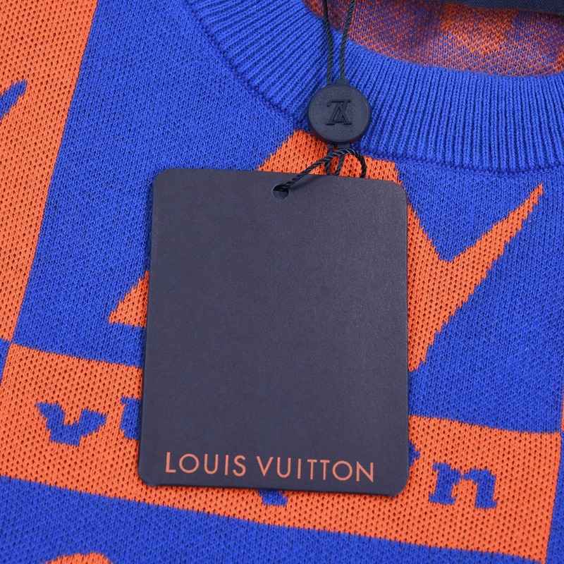 Футболка Louis Vuitton Trumpeter Print "Blue/Orange" фото № 5