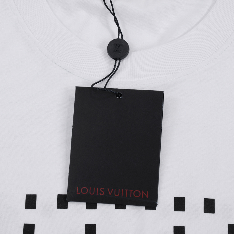 Футболка Louis Vuitton Two-Tone With Large Logo "White/Blue" фото № 3