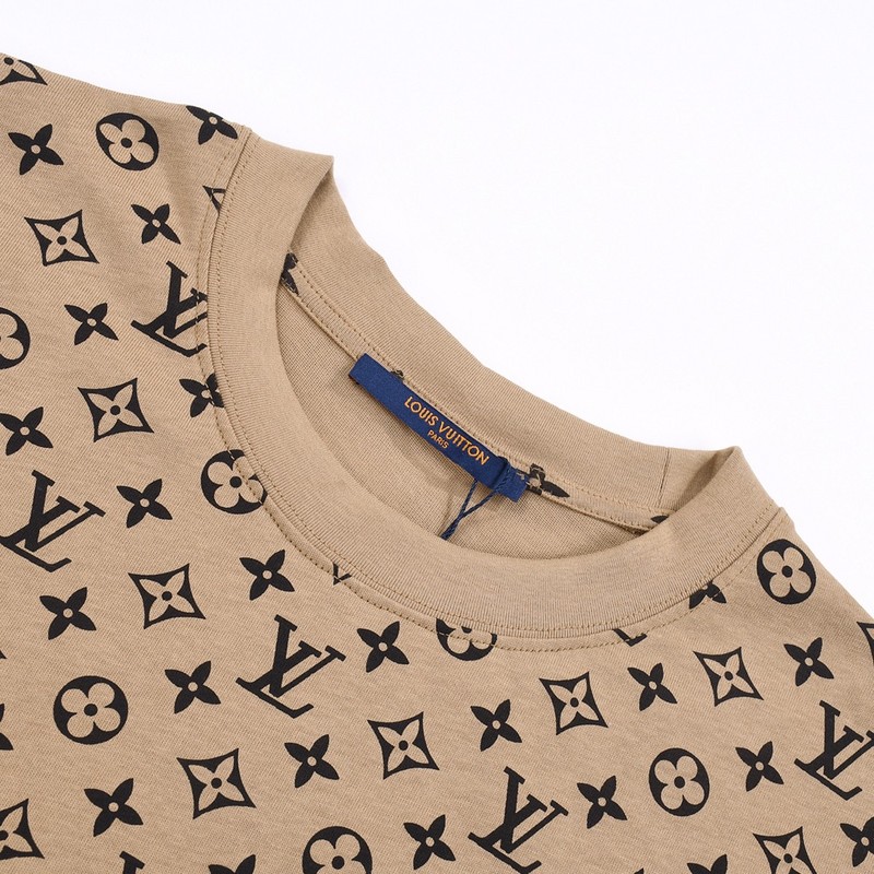 Футболка Louis Vuitton Monogram Fragments "Brown" фото № 5