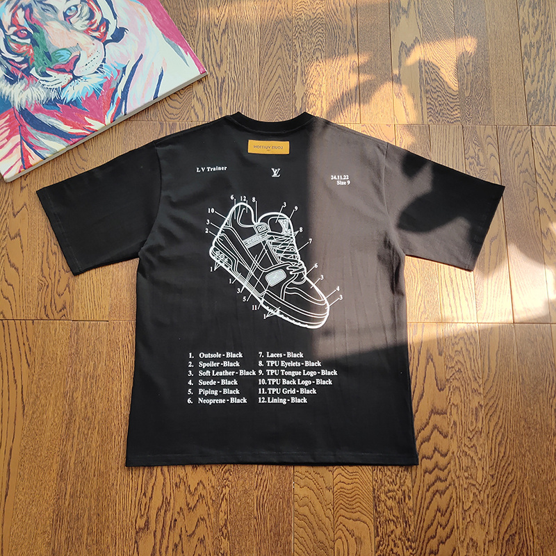 Футболка Louis Vuitton Description Of The Sneaker "Black" фото № 2