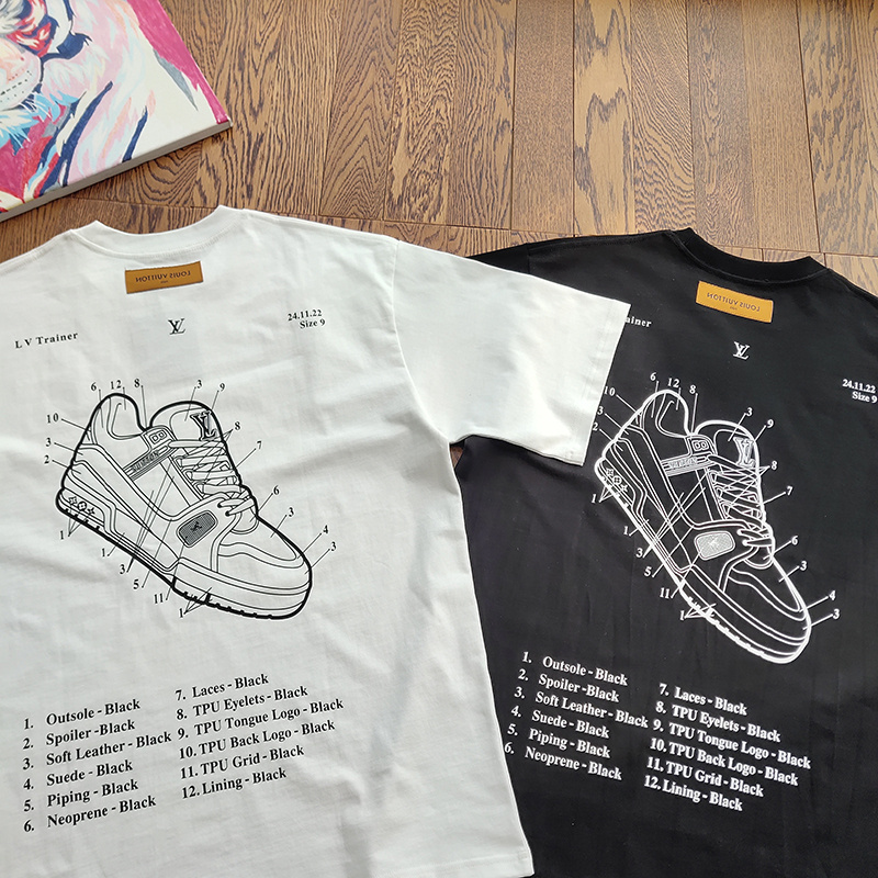 Футболка Louis Vuitton Description Of The Sneaker "Black" фото № 7