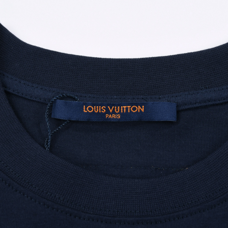Футболка Louis Vuitton Bright Logo "Blue" фото № 3