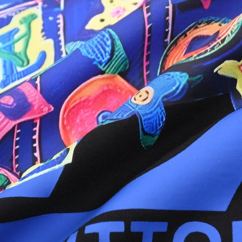 Футболка Louis Vuitton With Bright Print Of Travel Bag "Black" фото № 7