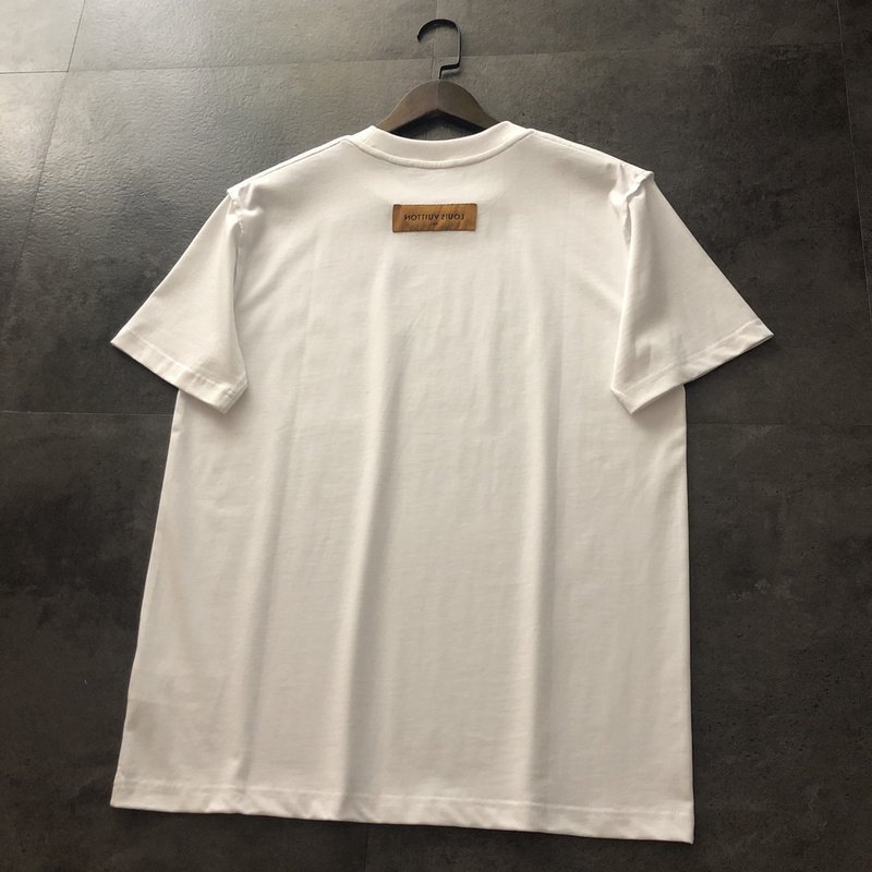 Футболка Louis Vuitton Three Green Emblems "White" фото № 6