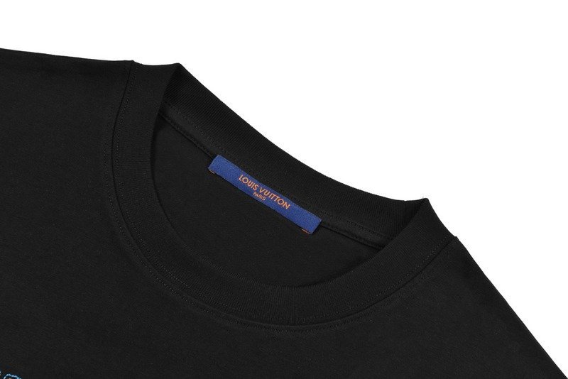 Футболка Louis Vuitton With Text Logo Made Of Rhinestones "Black" фото № 5