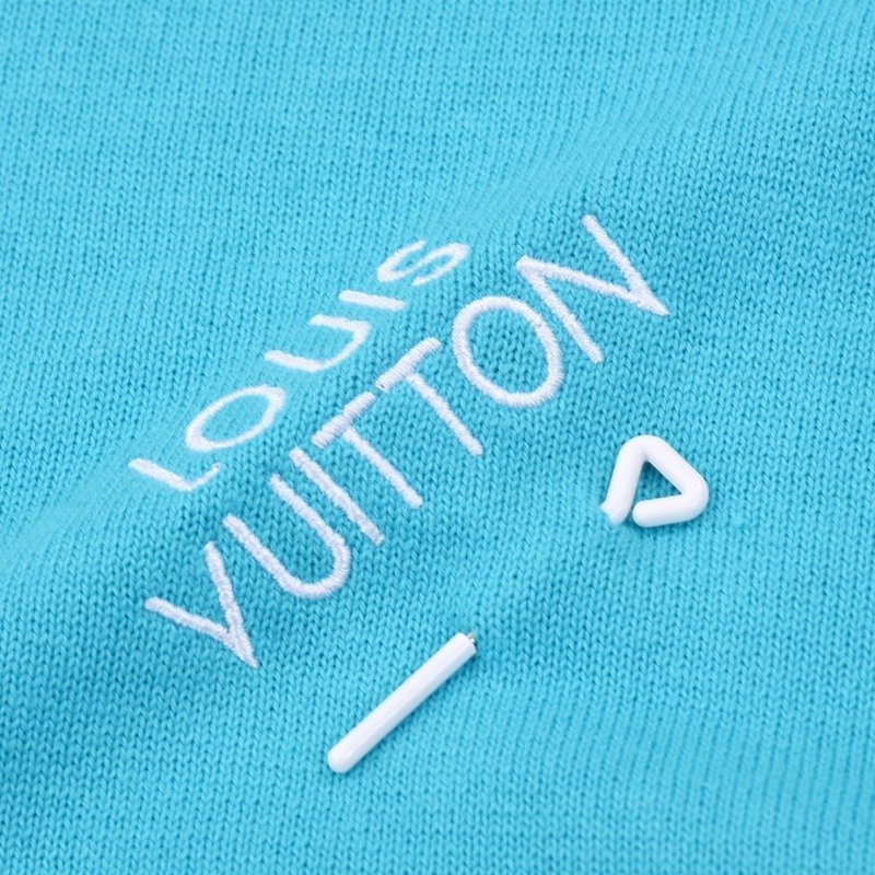 Футболка Louis Vuitton Baggy Style With Logo "Blue" фото № 4