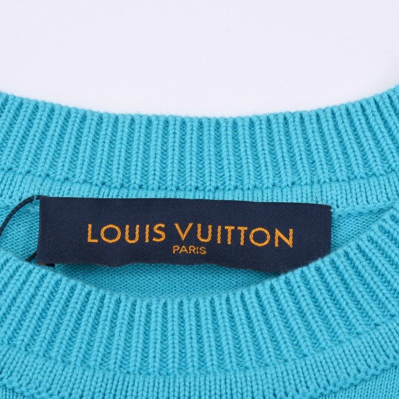 Футболка Louis Vuitton Baggy Style With Logo "Blue" фото № 7