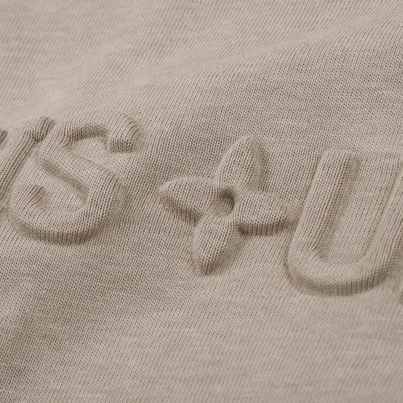 Футболка Louis Vuitton With An Embossed Text Logo "Brown/Gray" фото № 5
