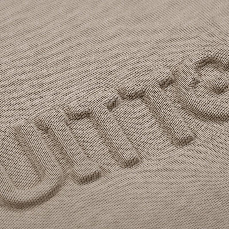 Футболка Louis Vuitton With An Embossed Text Logo "Brown/Gray" фото № 6