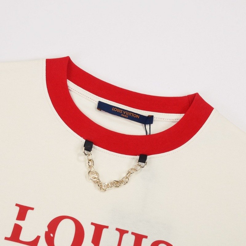 Футболка Louis Vuitton With Pendant And Print 4 "Cream" фото № 7