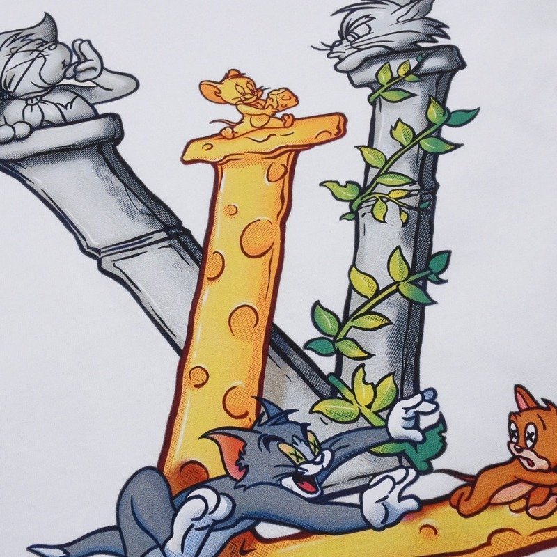 Футболка Louis Vuitton Tom And Jerry "White" фото № 5