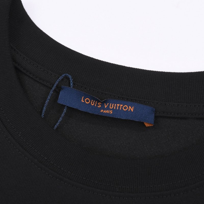 Футболка Louis Vuitton Gold Emblem Print "Black" фото № 9