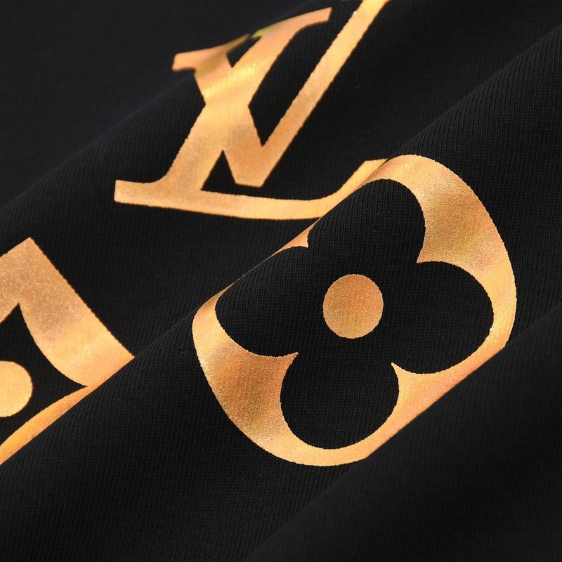 Футболка Louis Vuitton Gold Emblem Print "Black" фото № 8