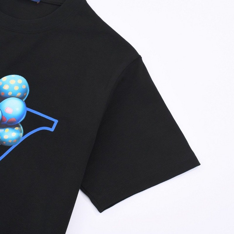 Футболка Louis Vuitton Blue Bear With Balloons "Black" фото № 4