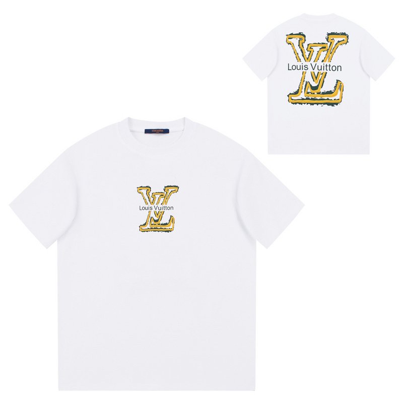 Футболка Louis Vuitton Yellow Logo "White" фото № 2