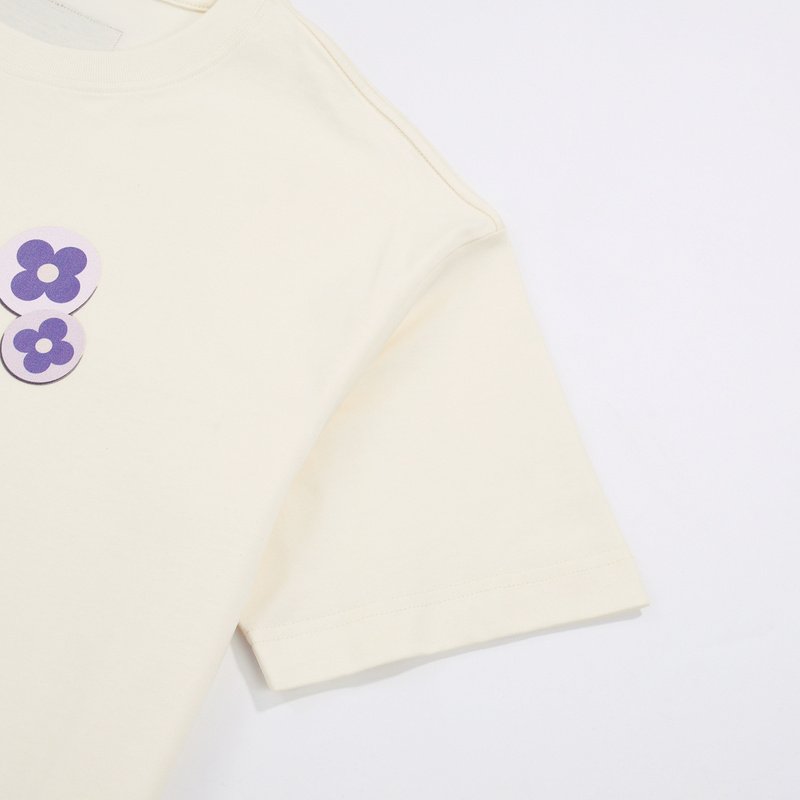 Футболка Louis Vuitton With Purple Emblems "Cream" фото № 5