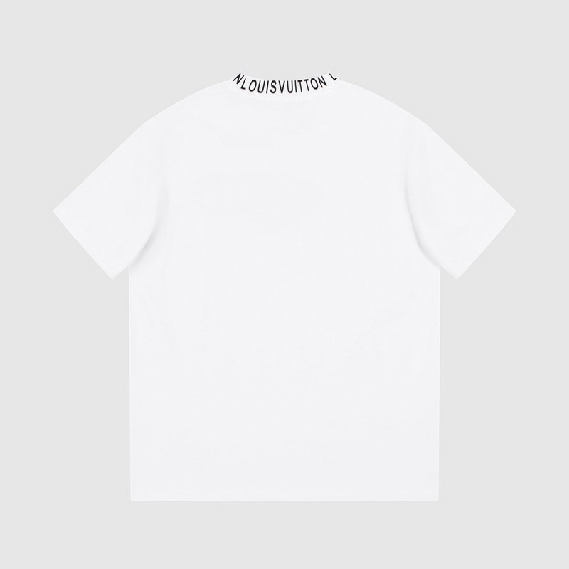 Футболка Louis Vuitton With Text Logo Collar "White" фото № 2