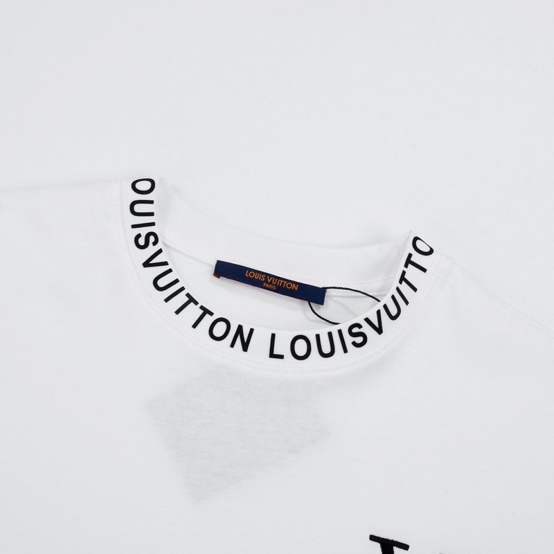 Футболка Louis Vuitton With Text Logo Collar "White" фото № 5