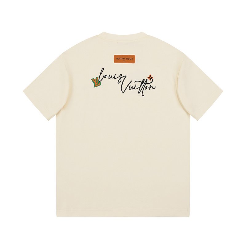 Футболка Louis Vuitton Facsimile Print "Beige" фото № 7
