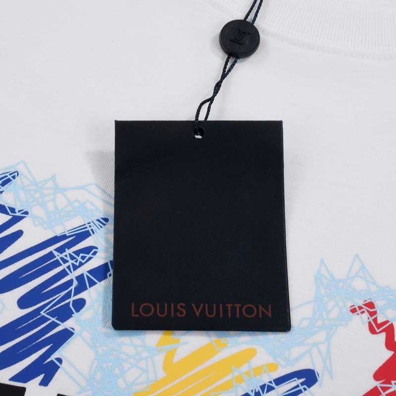 Футболка Louis Vuitton With Variegated Logo "White" фото № 3