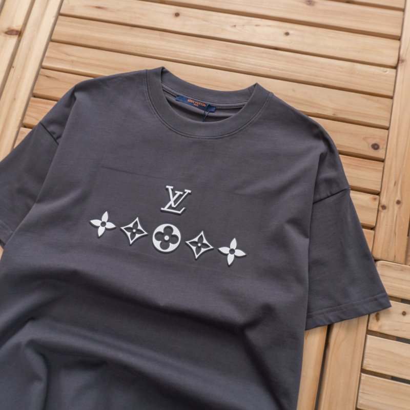 Футболка Louis Vuitton Front Logo And Symbols "Gray" фото № 3