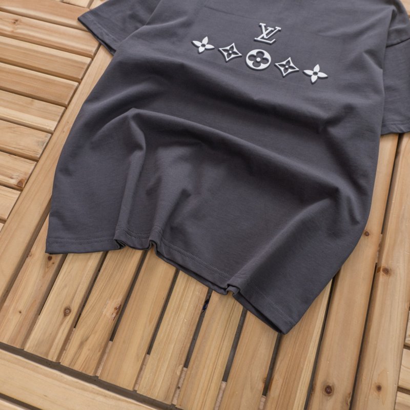 Футболка Louis Vuitton Front Logo And Symbols "Gray" фото № 4