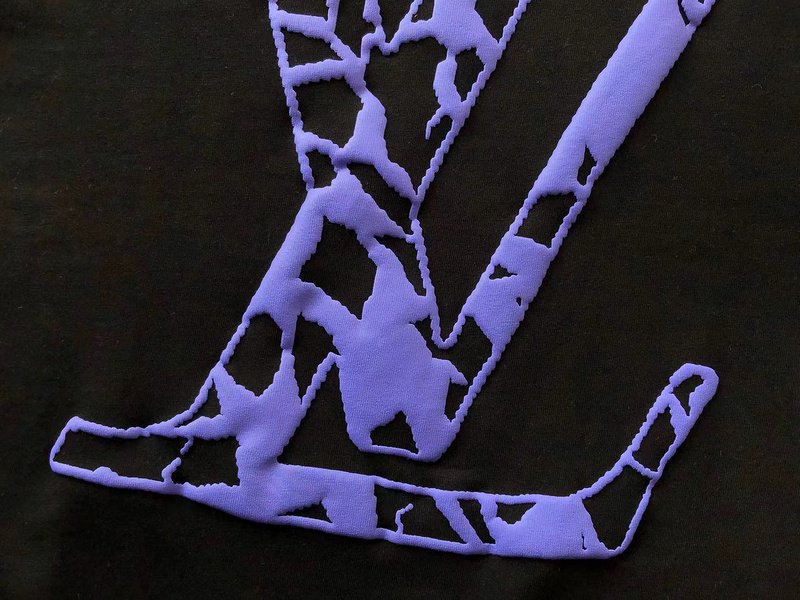 Футболка Louis Vuitton Colorful Logo Letters Front And Colorful Logo Back "Black" фото № 6