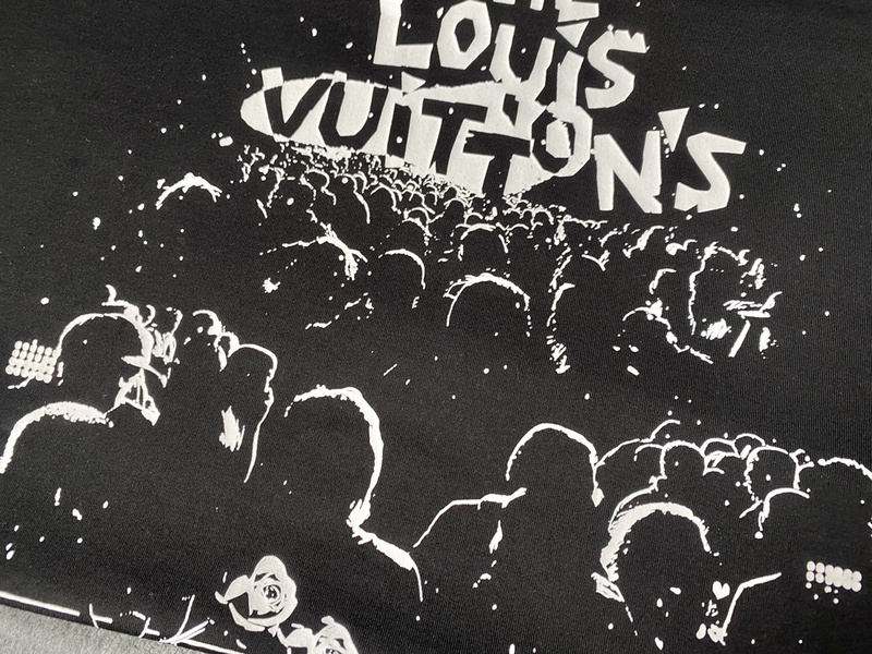 Футболка Louis Vuitton Print With People "Black" фото № 4