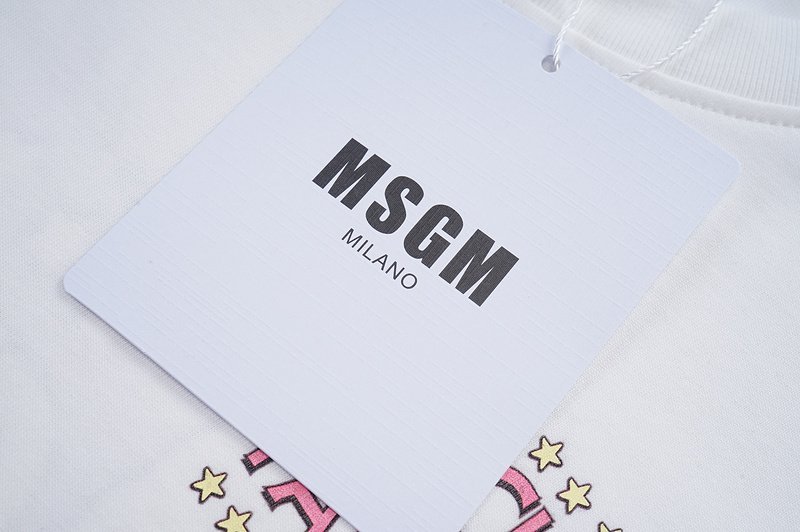 Футболка MSGM Back Inscription Club Paradiso "White" фото № 3