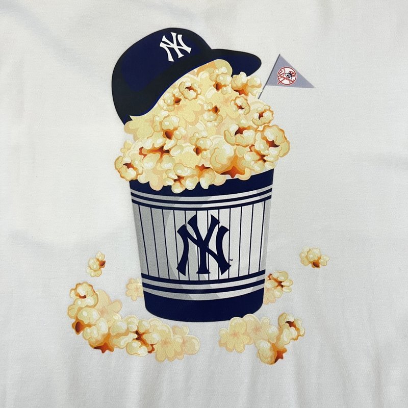 Футболка New Era Popcorn Print "White" фото № 2